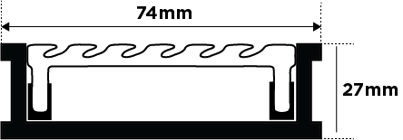 65AAG25BL-BG Linear Drain